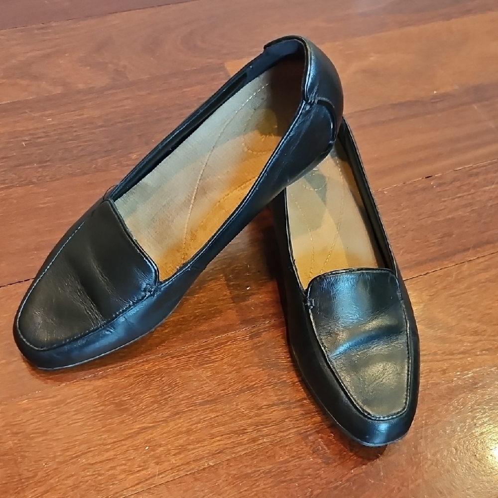 Clarks Artisan Keesha Luca Women Black Leather Loafer Size 8N